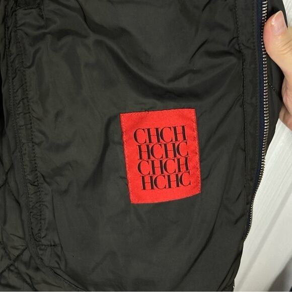 CAROLINA HERRERA Peacoat Men Large Wool Blend Pearl Snap Full Zip - Picture 6 of 14